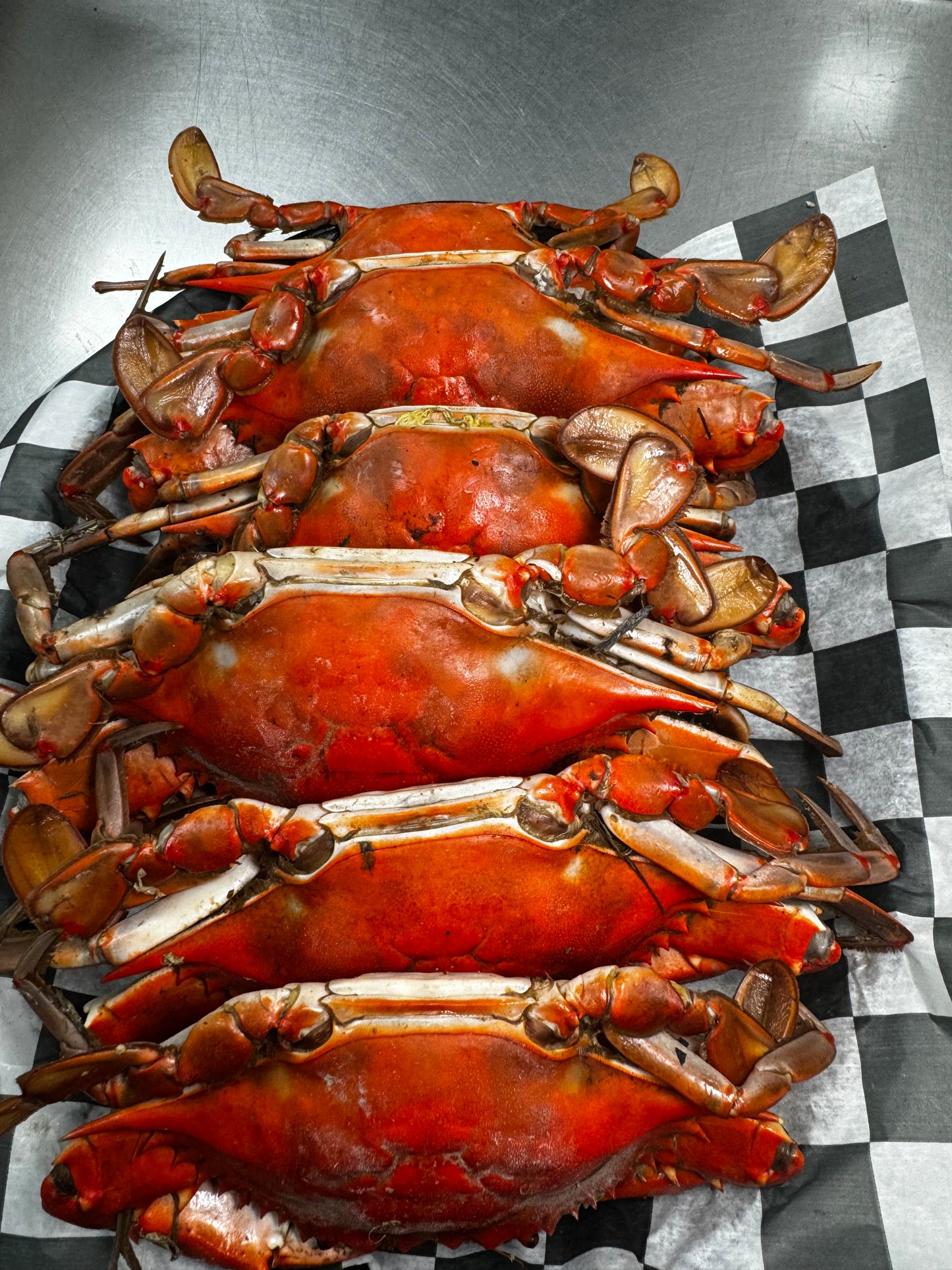 Half Dozen Steamed Crabs